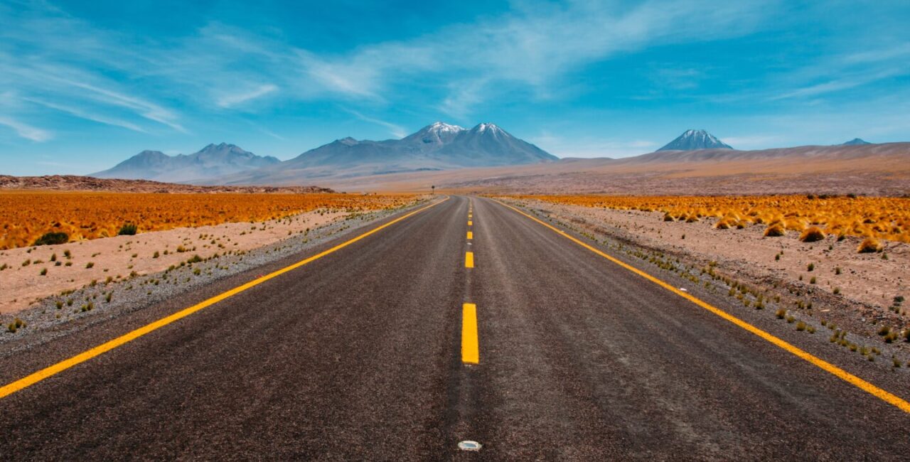 The road in the desert