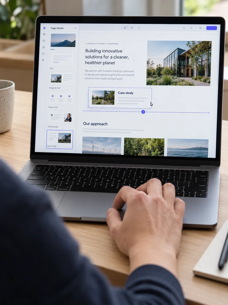 Your marketing team updating the site without waiting for IT