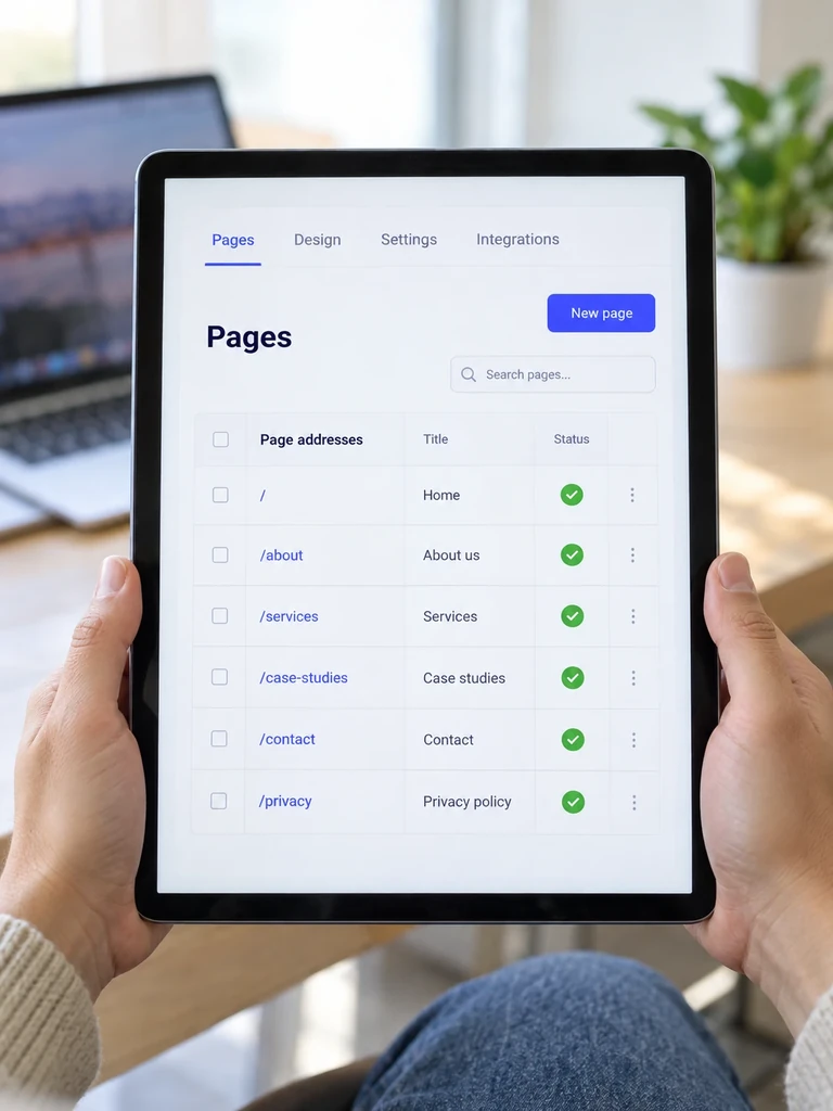 A site moved to a widely used platform, with its page addresses kept