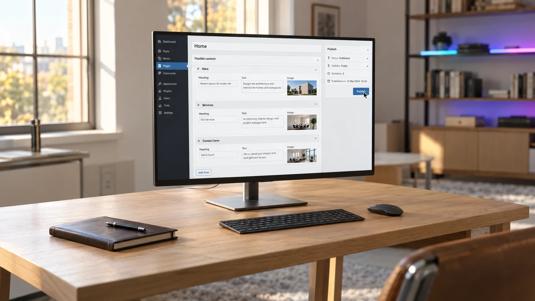 Your team publishing a page in WordPress without a developer